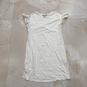 White eyelet T-shirt Dress All Saints